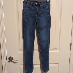 American Eagle Outfitters Dark Blue Skinny Jeans